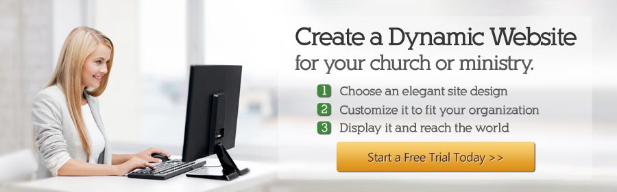 create a dynamic church website